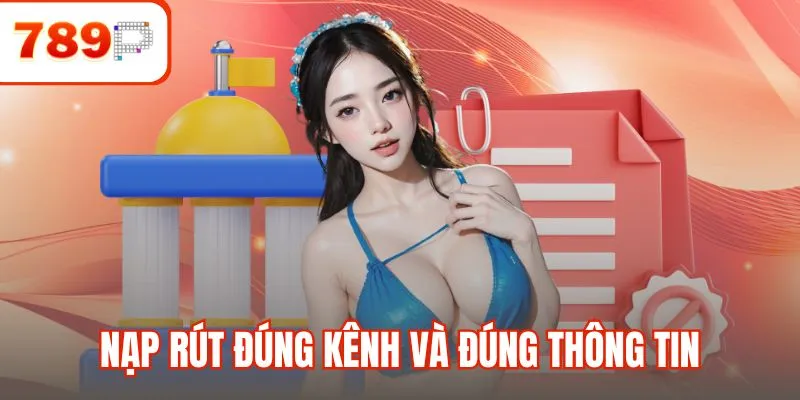 Nạp rút đúng kênh và đúng thông tin